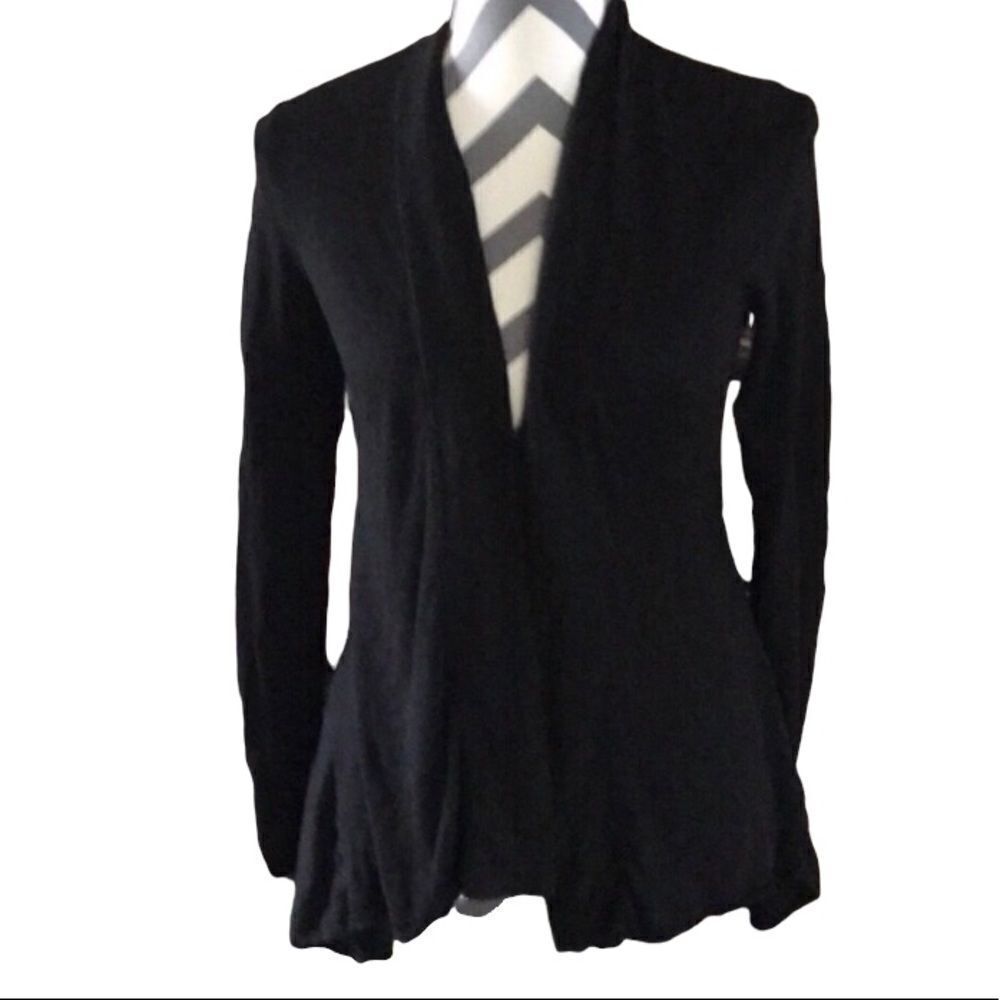 New Directions SMALL Black High-Low Sweater